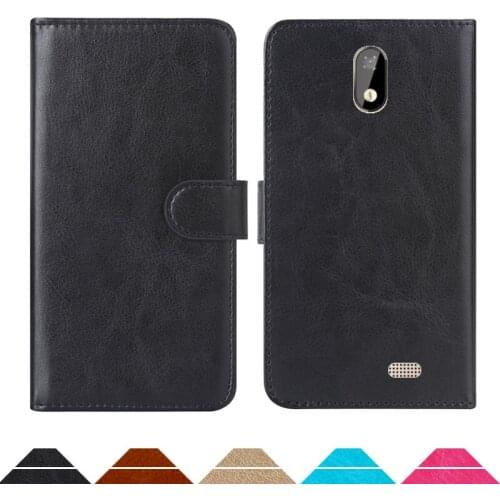 Luxury Wallet Case For Digma LINX Base 4G PU Leather Retro Flip Cover Magnetic Fashion Cases Strap