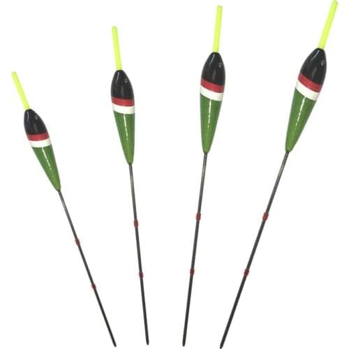 Agape Freshwate Fishing Float Set Wood Float Assorted Sizes 0.5G 1G 2G 3G Bobber Fishing Accessory 12pcs/pack 40002