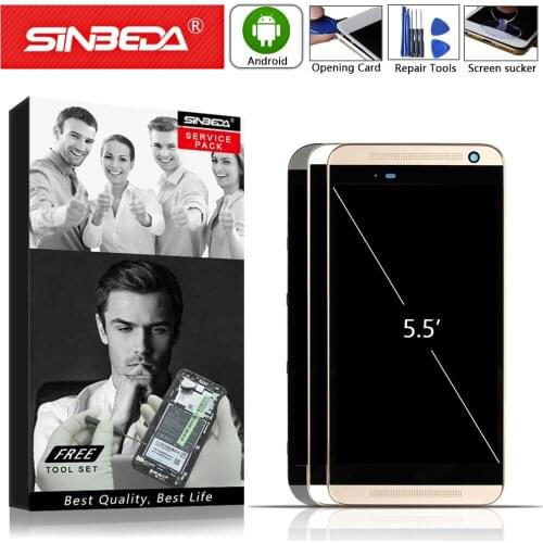 Sinbeda 5.5" Touch Screen with Frame For HTC ONE E9 Plus LCD Display Digitizer For HTC One E9 Plus Display For HTC E9+ LCD A55