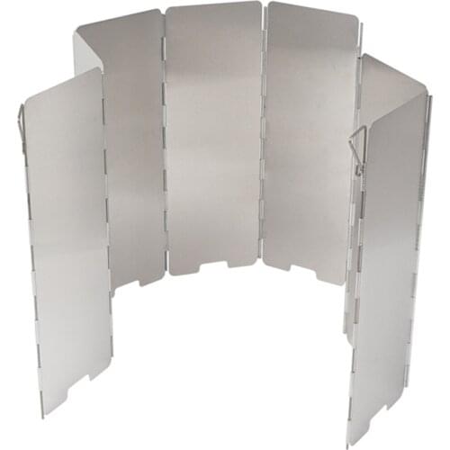 Outdoor Windshield Folding Aluminum Alloy Stove Windscreen