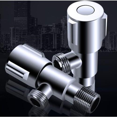Bathroom Angle valve corner valve filling valve hot and cold marked bathroom faucet accessories Brass chrome