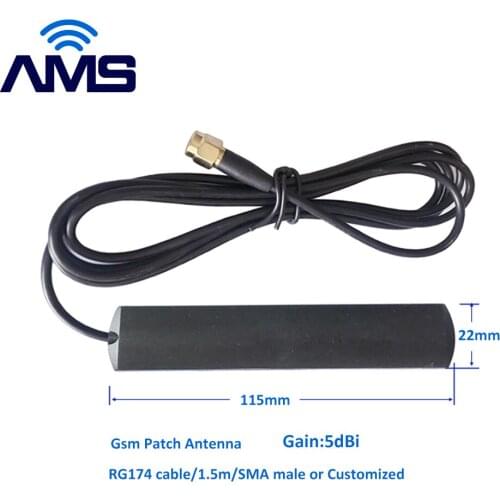 AMS Factory Wholesale 4G antenna Indoor External Lte 4G Aerial 5dBi Adhesive Gprs Gsm patch antenna with SMA/TS9 Ipex connector