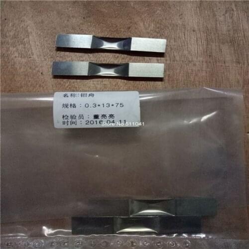 W Tungsten Boats ,0.3mm thick,13mm width,75mm length, Tungsten evaporation boats for vacuum metalizing,100pcs wholesale