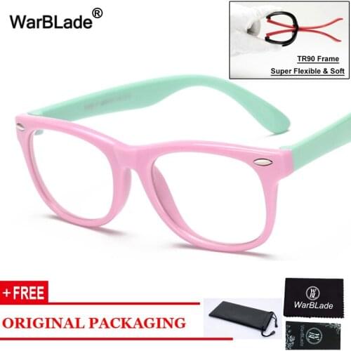WBL Square Kids Glasses Boys Girls Myopia Prescription Eyeglass Children Optical Frame Eyeglasses Computer Transparent Eyewear
