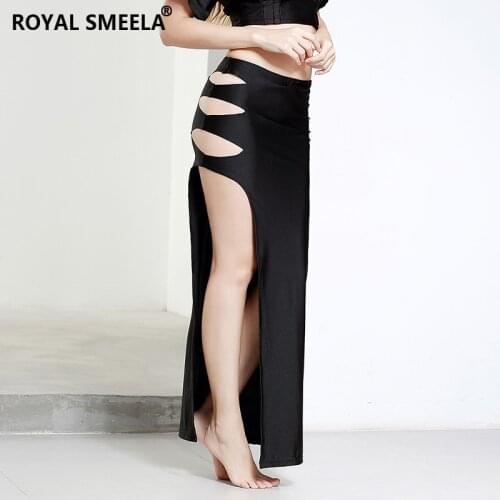 Sexy hollow out Belly Dancing Skirt Professional belly dance costume Women Maxi Skirt Oriental Belly Dance clothes training wear
