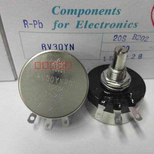 100% NEW Original RV30YN20SB202 3W 2Kohm TOCOS TOKYOCOSMOS Adjustable Resistance of Single Ring Carbon Film Potentiometer switch