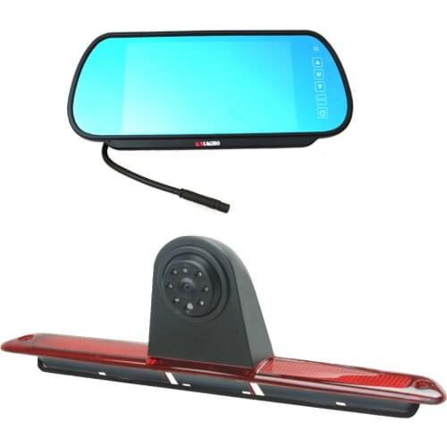 3rd Third Brake Light Backup Rear View Reverse Camera for Mercedes Benz Sprinter/VW Crafter Vans with Monitor