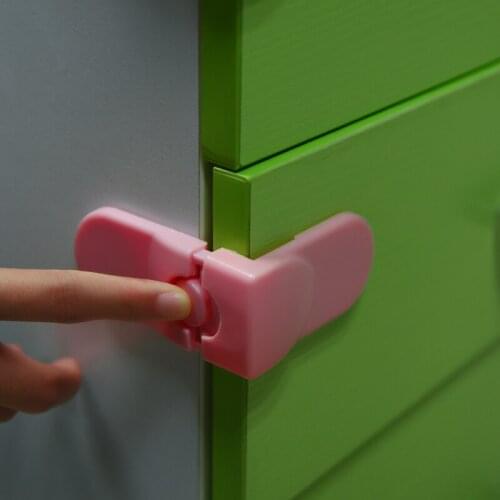 4Pcs Lot Child Security Protective Device Kids Box Drawer Cupboard Cabinet Wardrobe Door Fridge Safety Lock