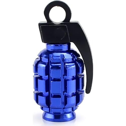 Car Styling Stainless Steel Car Tire Valve Caps Weapons Grenades Wheel Tires Air Dust Waterproof Screw Caps Airtight Covers