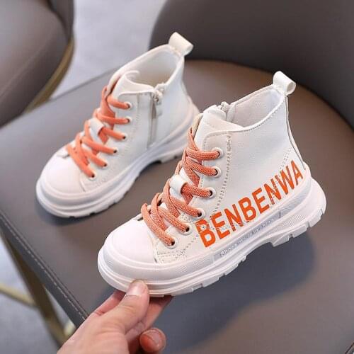 2020 Child Martin Boots Girls Boys Winter Sport Shoes Kids Rain Boots Pu Leather Kids Sneakers Baby Snow Boots Fashion Chaussure