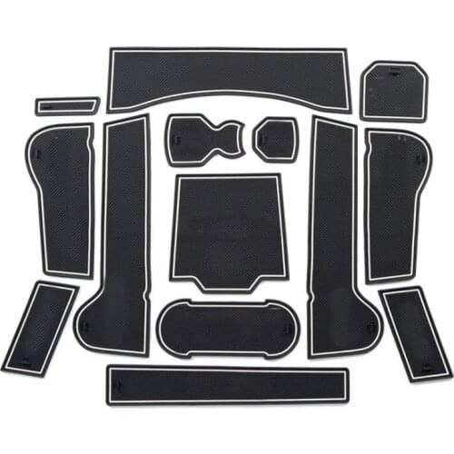 For Volkswagen/Vw T-ROC T ROC TROC 2017 2018 Interior Gate Slot Pad Non-slip Cup Mat Anti Slip Door Groove Mat 14pcs