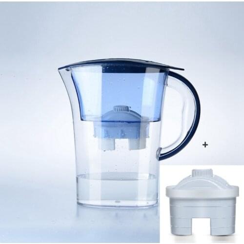 DMWD 2.5L 4 Layers Home Water Purifier Water Filter Kettle Healthy Drinking Water Maker Filter Jug With 2pcs Core