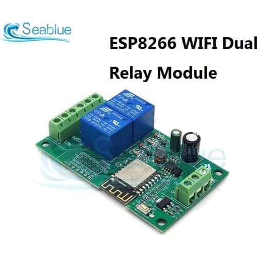 ESP8266 WIFI Dual Relay Module ESP-12F Development Board Remote Switch Controller For Things IOT Smart Home Phone APP AC / DC