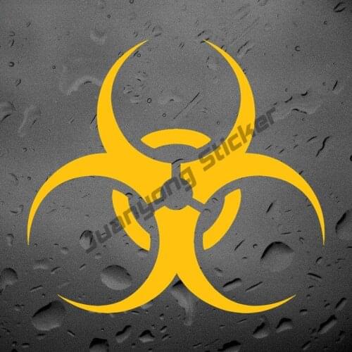Creative Biohazard Symbol Car Sticker and Vinyl Decals Window Camper Truck Car Body Cover Scratches Car Accessories KK13x13cm