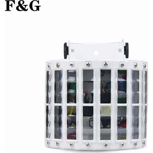 Mini RGB LED lights with Dj, 2-in-1 stage fog machine with DMX512 butterfly lights, karaoke lights on wedding night