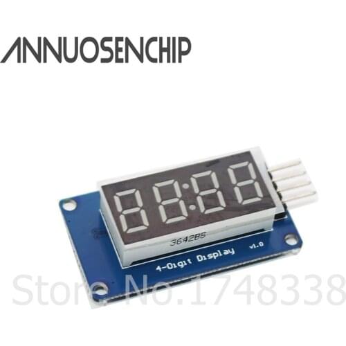 2PCS TM1637 LED Display Module For Arduino 7 Segment 4 Bits 0.36Inch Clock RED Anode Digital Tube Four Serial Driver Board Pack