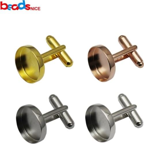 Beadsnice 925 sterling silver jewelry mens cuff links round base fit 16mm men dress shirt cufflinks french cuff design ID33332