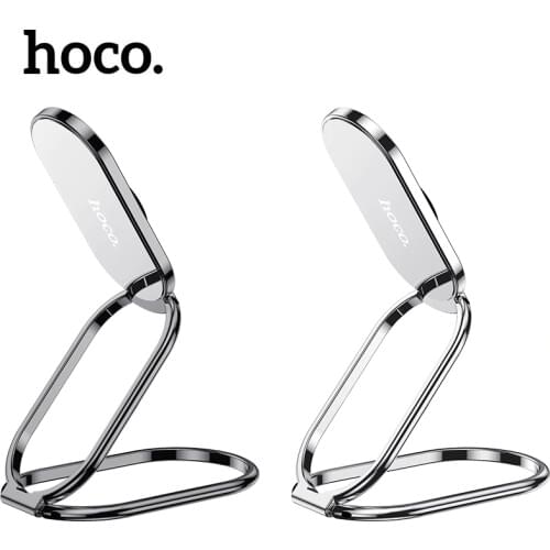 Hoco Portable Phone Holder For iPhone 11 12Pro Max Adjustable Metal Stand Phone Holder For Samsung Galaxy A51 A71 Desktop Holder