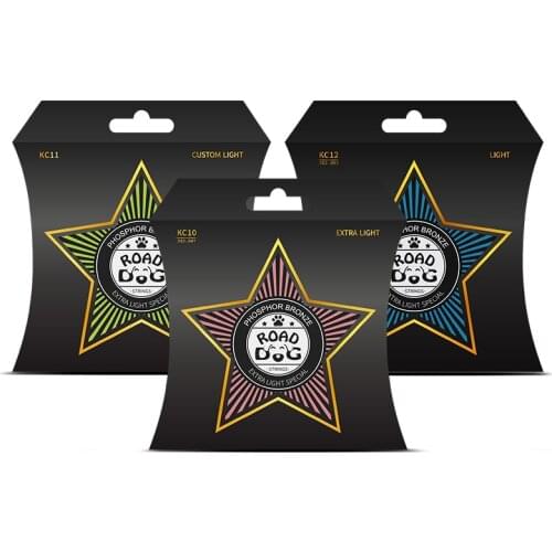 Road Dog 6 Pieces/Set Acoustic Guitar Strings NEW KC10 11 12 AC10 11 Series High Level Guitar String