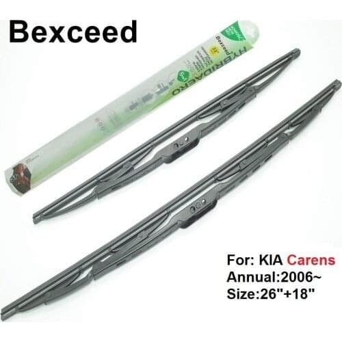 Bexceed of 1 Pair(26"+18") High Quality Car windshield Traditional Wiper Blade for KIA Carens. 2006