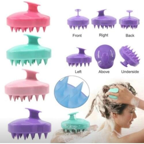 Silicone Head Body Wash Hair Root Care Itching Hair Scalp Massage Comb Shower Brush Bath Spa Slimming Anti Dandruff Shampoo