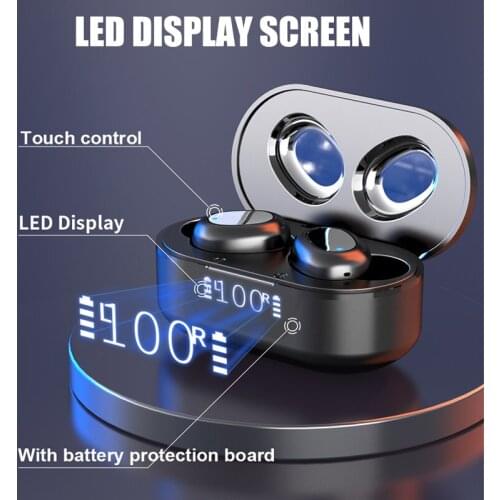 TW16 Bluetooth V5.0 Earbuds Wireless Sports Headphones Dual-mic Noise Reduction Stereo Sound Earphone fone bluetooth