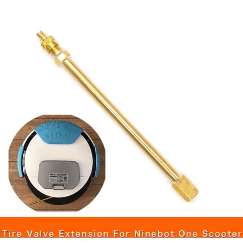 TPMS Tire Valve Stem Brass Metal Tire Valve Extension For self-balancing unicycle Ninebot One A1 S2 C C C+ E E+ Z6 Z8 Z10