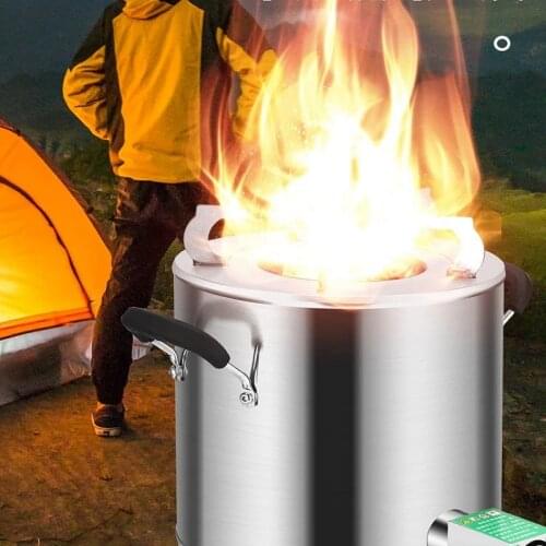 Outdoor Lightweight Camping Wood Stove Portable Outdoor Folding Wood Stove Burning Picnic Alcohol Wood Stove