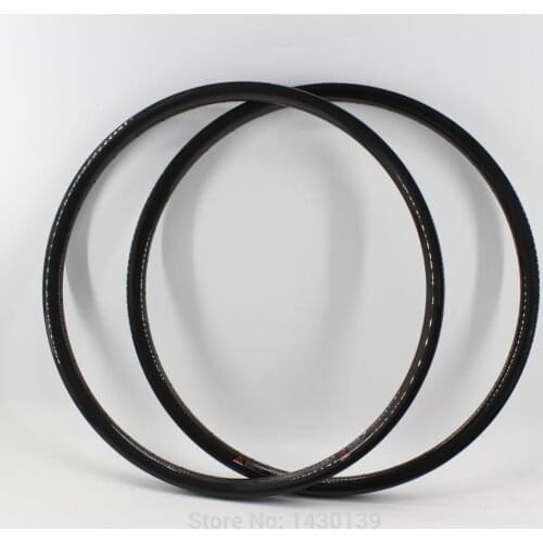 2Pcs New 27.5" inch clincher rim Mountain bike 3K UD 12K full carbon fibre bicycle wheels rims MTB 27.5er 30mm width Free ship