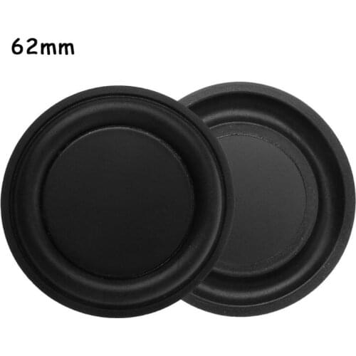 1 Pair 62mm Passive Radiator Subwoofer Speaker Vibration Membrane Bass Rubber Woofers