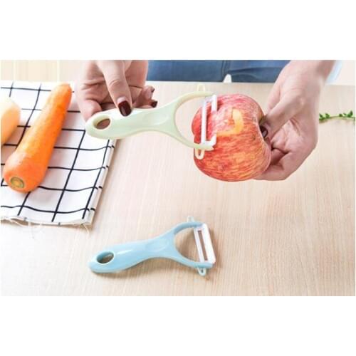 1PC Kitchen Multifunctional Peeler Vegetable Fruit Peeler with Non-Slip Comfortable Handle Slicer Ceramic Cutlery Peeler NX 020