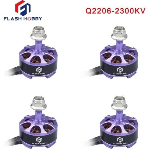 4pcs/Lot Flash Hobby Q2206 2300KV CW/CCW Brushless Motor For FPV RC Racing Drone