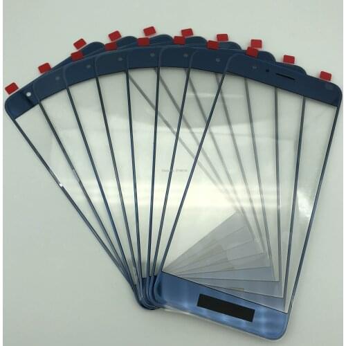 5Pcs Front Glass With OCA Glue For Honor 8 Cracked Screen Glass Replacement Repair