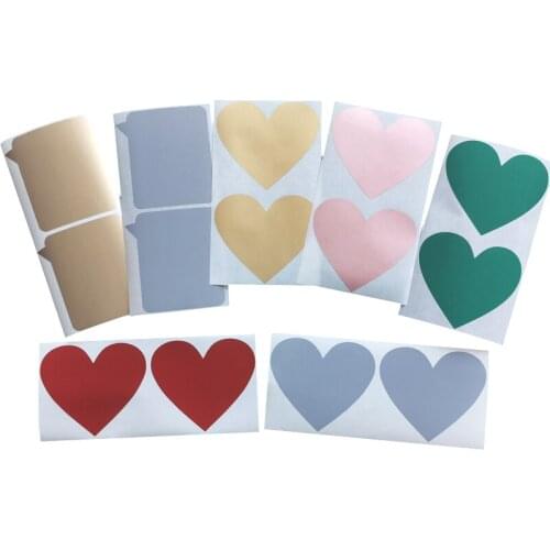700Pcs Scratch Off Sticker Dialog Box Heart Shape Blank Scratch Off Using A Coin For Postcard Cover Stationery Message Sticker