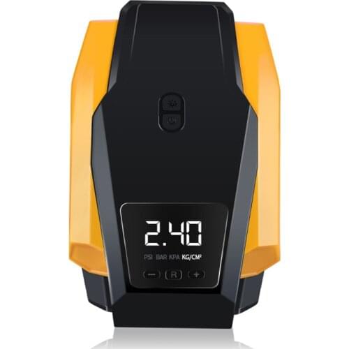 Rylybons Car Digital Portable Tire Inflator auto Air Compressor Pump DC 12V for Bicycles Motorcycles Automatic Basketballs