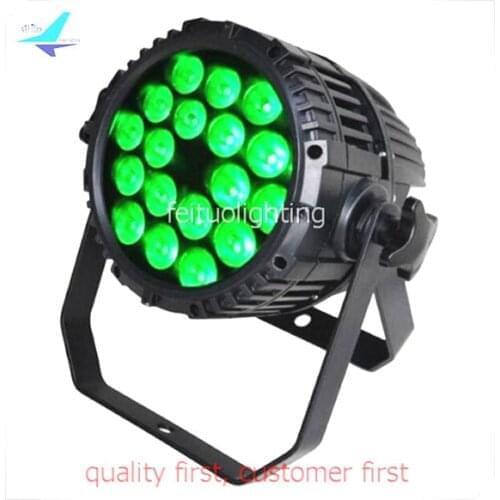 Free shipping 10pcs/lot LED 18x18W RGBWA UV 6IN1 Outdoor Stage Par Light IP65 Outdoor LED Wash Light for Show Concert Disco
