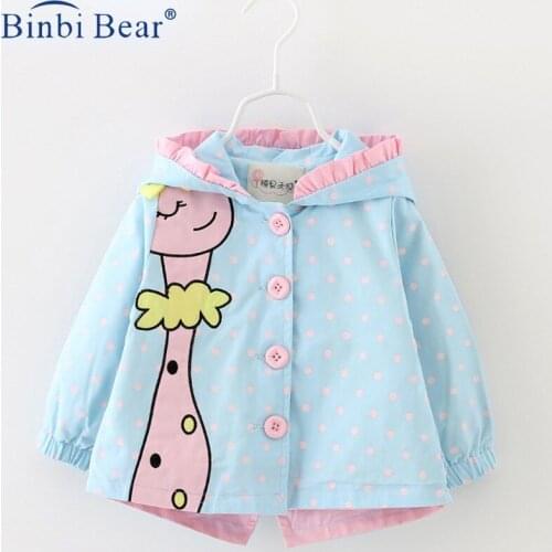 Binbi Bear Spring Jackets For Girls