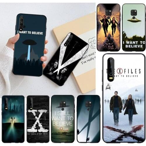 CUTEWANAN The X Files I want to believe Phone Case cover Shell for Huawei P40 P30 P20 lite Pro Mate 30 20 Pro P Smart 2019 prime