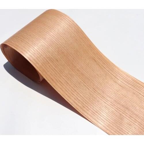 2Pieces/Lot Length:2.5Meters Width:18mm Natural Red Oak Straight-grain Oak Bark Wood Veneer