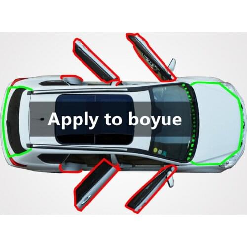 For geely Boyue automobile sealing seam dust prevention feng shui collision sound insulation add modified rubber sealing strip