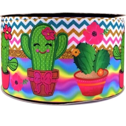 Elastic ribbon 50 yard cartoon printed grosgrain ribbon 29612