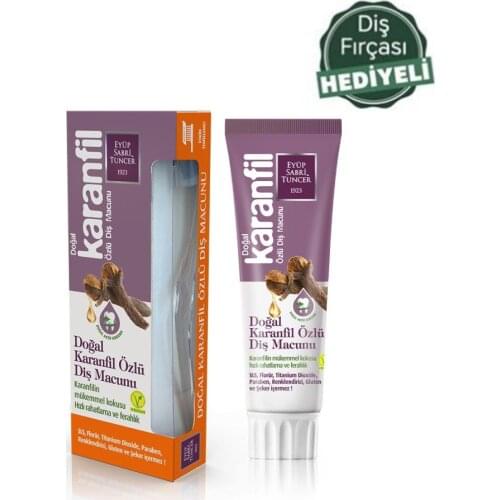 Eyüp Sabri Tuncer Natural Carnation Concise Toothpaste 75 ml + Dental Fıçası