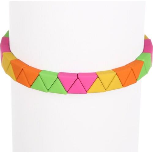JBL008 2020 new design fashion bohemian retro bracelets geometric elastic Triangle shape bracelets Europe charm women jewelry