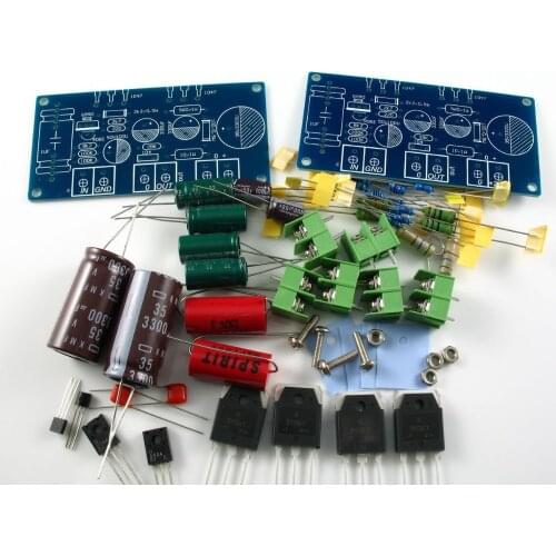 Amplifier kit HOOD JLH 1969 Class A Power amp kit 2 channel amplifier 10W+10W