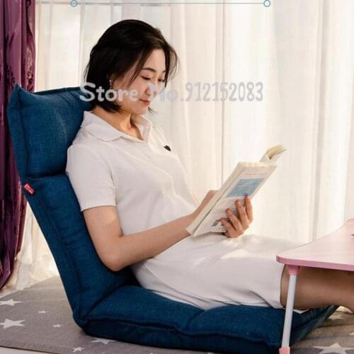 Lazy sofa tatami seat folding single small sofa bed computer bedroom balcony bay window back chair