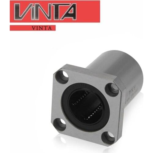 Square flange linear bearing 1pcs/lot LMK6 8 10 12 13 16 20 25 30 35 40 50 60UU Linear bearings Shaft Ball Bushings rolamentos