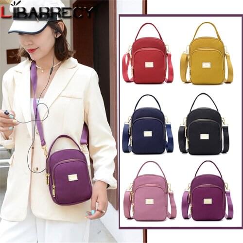 Multifunctional Design Ladies Shoulder Bag 2021 New Solid Color Designer Womens Handbag High Quality Nylon Women Messenger Bags