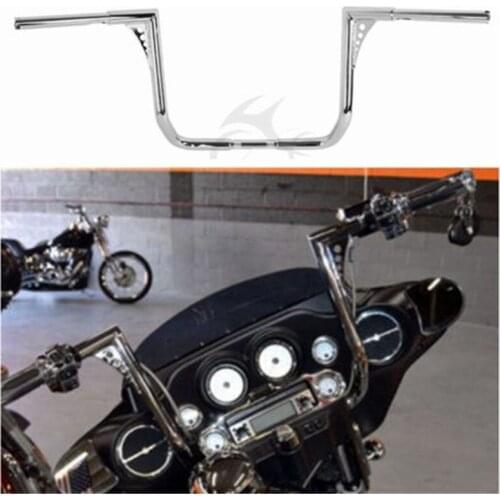 Motorcycle 16"Rise 1 1/4" Ape Hanger HandleBar For Harley Touring Bagger FLHT FLHTC 1982-2016