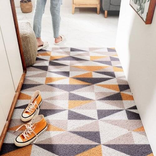 Silk Loop Mats Carpet PVC Kitchen Mat Bath Mat Can Be Cut Anti-slip Home Doormat Custom Mats Carpet Indoor DIY Entrance Doormat