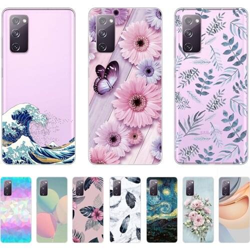 Soft Case for Samsung Galaxy S20 FE Silicon Durable Transparent Shell Back Cases 6.5Inch Shockproof Bumper Dust-proof Anti-knock